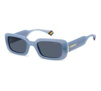Polaroid Donna PLD 6208/S/X MVU/C3 Occhiali da sole Plastica Azzurro Blu Squadrata Polarizzata