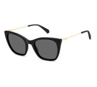 Polaroid Donna Polaroid PLD 4144/S/X 807/M9 Occhiali da sole Plastica Nero Grigio Farfalla Polarizzata