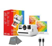 Polaroid Go Instant Mini Camera Starter Set, White Instant Camera con 32 Polaroid Go Color Instant Film Bundle, con un panno per la pulizia dell'obiettivo Lumintrail