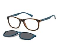 Polaroid Kids PLD 8054/CS Sunglasses, YAP Havana Teal, 47 Unisex