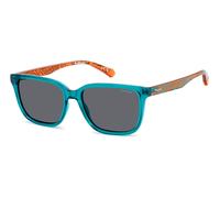 Polaroid Junior PLD 8063/S TCF/M9 Occhiali da sole Policarbonato Azzurro Grigio Squadrata Polarizzata