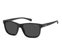 Polaroid Junior PLD 8067/S 003/M9 Occhiali da sole Policarbonato Nero Grigio Squadrata Polarizzata
