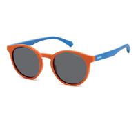 Polaroid Junior PLD8061/S L7Q/M9 Polarized, Polarizzato, Arancione, Plastic, Unisex occhiali da sole 46