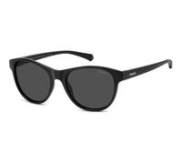 Polaroid Occhiali da sole Junior PLD 8066/S 807 M9 Policarbonato Nero/Grigio Squadrati Polarizzati 48