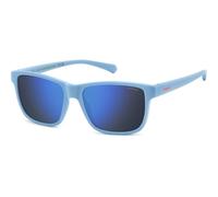 Polaroid Junior PLD8067/S VGL/5X Polarized, Polarizzato, Blu, ECO plastic, Unisex occhiali da sole 49
