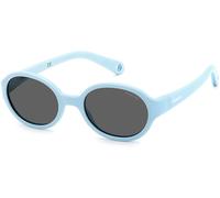 Polaroid Junior PLDK004/S MVU/M9 Polarized, Polarizzato, Blu, Plastic, Unisex occhiali da sole 42
