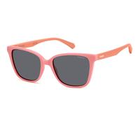 Polaroid Junior Polaroid PLD 8062/S 35J/M9 Occhiali da sole bambino Policarbonato Rosa Grigio Squadrata Polarizzata