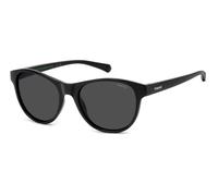 Polaroid Occhiali da sole Junior PLD 8066/S 807 M9 Policarbonato Nero/Grigio Squadrati Polarizzati 48