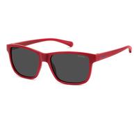 Polaroid Junior PLD8067/S C9A/M9 Polarized, Polarizzato, Rosso, ECO plastic, Unisex occhiali da sole 49