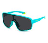 Polaroid Junior Polaroid PLD 8070/S TCF/M9 Occhiali da sole Policarbonato Azzurro Grigio Maschera Polarizzata