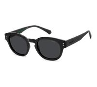 Polaroid Junior PLD8072/S 807/M9 Polarized, Polarizzato, Nero, ECO plastic, Unisex occhiali da sole 47