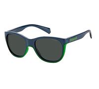 Polaroid KIDS PLD 8043/S Occhiali, Blue Green, 47 Bambino