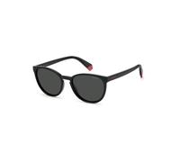 Polaroid Bambino Polaroid PLD 8047/S 807/M9 Occhiali da sole Plastica Nero Grigio Cat Eye