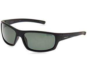 Polaroid Men's P8411 Rc 9ca Sunglasses, Black/Green Polarized, 63 UK