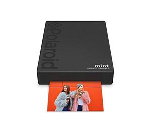 Polaroid Mint Stampante W / Zink Zero Tecnologia dell'inchiostro e Bluetooth integrato per dispositivi Android e iOS - Nero