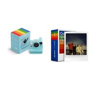 Polaroid - Now+ Gen3 - Fotocamera istantanea blu artico + confezione tripla di pellicole a colori (x24 foto) + Album