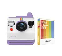 Polaroid Now Generation 3 - Set fotocamera istantanea analogica (viola) | Sistema di messa a fuoco automatica a due lenti, pellicola a colori 8 foto
