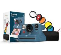 POLAROID NOW + Istante Fotocamera Tipo I Calm Blu, Include Lente Filtro Kit