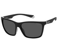 Polaroid Uomo Polaroid PLD 2126/S 08A/M9 Occhiali da sole Plastica Nero/Grigio Grigio Squadrata