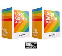 Polaroid Originals Go - Pellicola a colori istantanea per fotocamera Polaroid GO, 2 confezioni doppie con panno (32 foto)