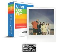 Polaroid - Pellicola istantanea a colori per fotocamere 600 e i-Type, confezione doppia con panno per la pulizia
