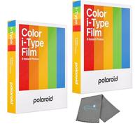 Polaroid - Pellicola istantanea a colori per fotocamere i-Type, confezione da 2, 16 foto istantanee, funziona con Polaroid Now, Now+, I-2 e Lab, con panno per la pulizia Lumintrail