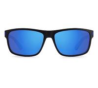 Polaroid Pld 2121/s 0VK/5X MTBLK BLUE Sunglasses Men's Polycarbonate, Standard, 58
