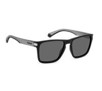 POLAROID PLD 2139/S Occhiali da sole da uomo Nero e Grigio Opaco