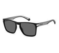 POLAROID PLD 2139/S Occhiali da sole da uomo Nero e Grigio Opaco