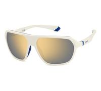 Polaroid PLD 2152/S VK6 White Sunglasses Unisex Rubber, Rectangular, 59