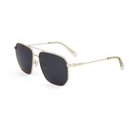Polaroid PLD 4141/G/S/X Sunglasses, 2F7 Gold Grey, 7 1/4 Unisex