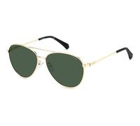 Polaroid Unisex Polaroid PLD 4142/G/S/X PEF/UC Occhiali da sole Metallo Oro verde Verde Pilot Polarizzata