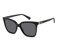 Polaroid PLD4155/S/X 807/M9 Polarized, Polarizzato, Nero, Plastic, Donne occhiali da sole 55