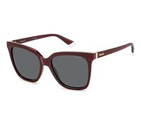 Polaroid Donna Polaroid PLD 4155/S/X LHF/M9 Occhiali da sole Plastica Bordeaux Grigio Squadrata Polarizzata