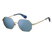 Polaroid PLD 6067/S Occhiali da Sole, Oro Blu, 53 Unisex-Adulto