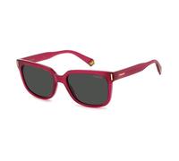 Polaroid Unisex PLD 6191/S MU1/M9 Occhiali da sole Plastica Fucsia Grigio Squadrata Polarizzata