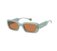 Polaroid PLD 6208/S/X 1ED Green Sunglasses Woman Injected, Rectangular, 52