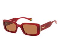 Polaroid PLD 6208/S/X C9A Red Sunglasses Woman Injected, Rectangular, 52