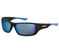 Polaroid PLD 7013/S Occhiali da Sole, Black Turquoise, 63 Uomo