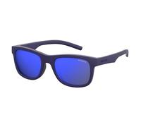 Polaroid PLD 8020/s Occhiali da Sole, Blu Gomma, 46 Unisex-Bambini