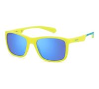 Polaroid Kids Occhiali da sole bambini e ragazzi PLD 8053/S Polarizzati Giallo/Azzurro 05B