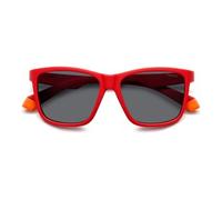 Polaroid Junior PLD 8057/S 0Z3/M9 Occhiali da sole Plastica Rosso Grigio Squadrata Polarizzata