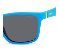 Polaroid Junior PLD 8057/S FLL/M9 Occhiali da sole Plastica Blu Grigio Squadrata Polarizzata