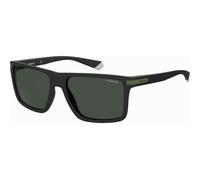 Polaroid PLD 2098/S, Occhiali da Sole Uomo, Multicolore (Nero/Verde), 56