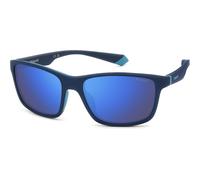 Polaroid Occhiali da sole PLD 2153/S FLL/5X Polarizzati Specchiati Gomma Blu Uomo 58