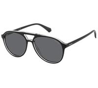 Polaroid PLD4162/S 7C5/M9 Polarized, Polarizzato, Nero, Plastic, Unisex occhiali da sole 56