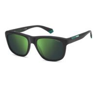 Occhiali da Sole Polaroid PLD 2163/S Matte black green 54/18/145 Unisex