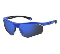 POLAROID SPORT SUNGLASSES FRAMES PLD 7055/S MATTE BLUE 68/10/135 UOMO, Blu opaco, 68/10/135