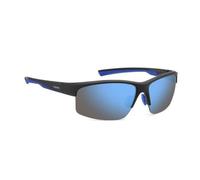 Polaroid Sunglasses da uomo, Matte Black Blue, 0