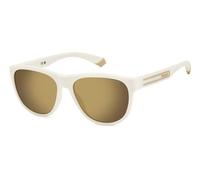 Polaroid Unisex PLD 2156/S 6HT/LM Occhiali da sole Policarbonato Bianco Farfalla Polarizzata Multistrato